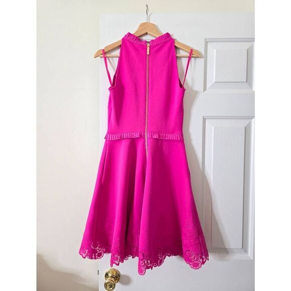 Ted Baker Zaffron Embroidered Pink Dress Size 1 (US 4) - Picture 11 of 12